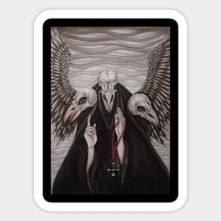 undead bird priest of the apocalypse Sticker